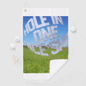 Serviette De Golf Hole In One Nice Shot Golf Towel (En situation)