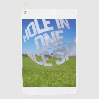 Serviette De Golf Hole In One Nice Shot Golf Towel