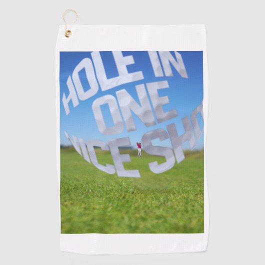 Serviette De Golf Hole In One Nice Shot Golf Towel (Devant)