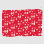 Serviette de golf Holiday Disk - Rouge & Blanc (Horizontal)