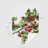 Serviette De Golf HollyBerries 001 (En situation)