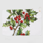 Serviette De Golf HollyBerries 002 (Horizontal)