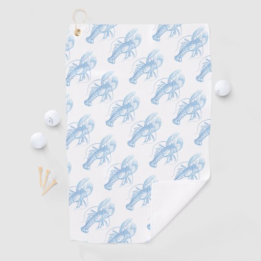 Serviette De Golf Homard bleu (En situation)
