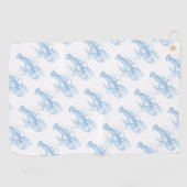 Serviette De Golf Homard bleu (Horizontal)