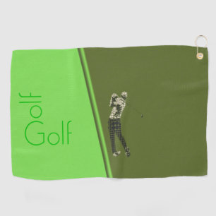 Serviette De Golf Homme balançant un club de golf design Golf Servie