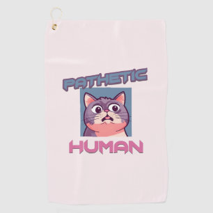 Serviette De Golf Homme pathétique - Drôle conception de chat