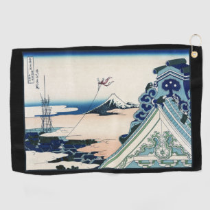 Serviette De Golf Honganji Temple Vista du Mont Fuji Bois japonais