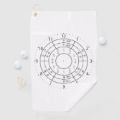 Serviette De Golf horloge eto (En situation)
