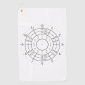 Serviette De Golf horloge eto (Devant)