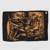 Serviette De Golf Horreurs sans fin des mineurs morts pour Halloween (Horizontal)