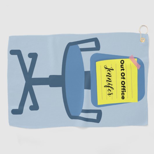 Serviette De Golf Hors Bureau (Horizontal)