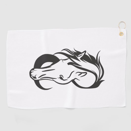 Serviette De Golf Horse Logo (Horizontal)