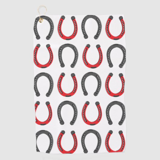 Serviette De Golf Horseshoe Good Luck Horseshoe (Devant)