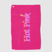 Serviette de golf Hot Pink (Devant)