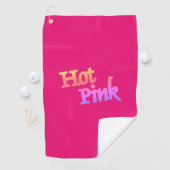 Serviette de golf Hot Pink (En situation)