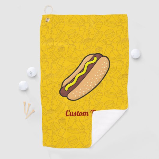 Serviette De Golf Hotdog (En situation)