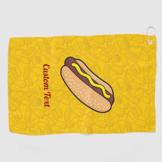 Serviette De Golf Hotdog (Horizontal)