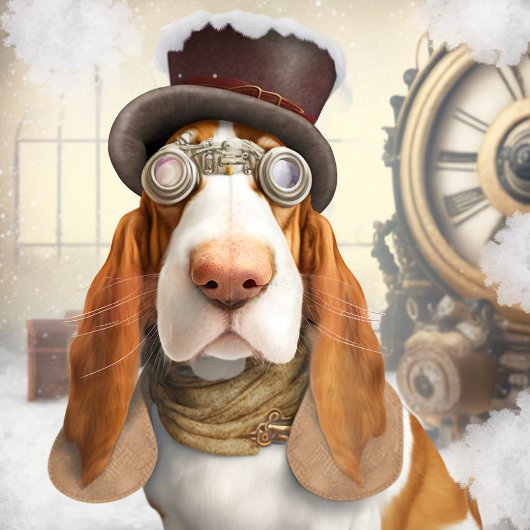 Serviette De Golf Hound Steampunk Basset