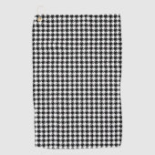 Serviette De Golf Houndstooth BW Rpt Motif (Devant)