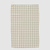 Serviette De Golf Houndstooth Green+Cream Motif (Devant)