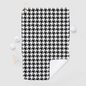 Serviette De Golf Houndstooth noir et blanc (En situation)