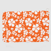 SERVIETTE DE GOLF HULA HAÏIENNE (HIBISCUS) ORANGE (Horizontal)