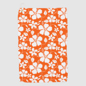 SERVIETTE DE GOLF HULA HAÏIENNE (HIBISCUS) ORANGE (Devant)