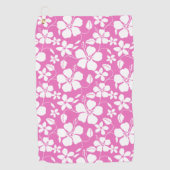 SERVIETTE DE GOLF HULA HAÏIENNE (HIBISCUS) ROSE (Devant)