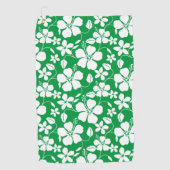 SERVIETTE DE GOLF HULA HAÏIENNE (HIBISCUS) VERT (Devant)