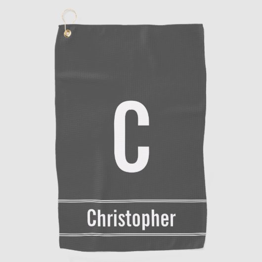 Serviette De Golf Humble, Basic Editable Name Golf Towne (Devant)