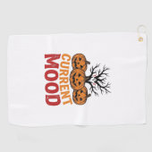 Serviette De Golf Humeur actuelle Halloween Citrouille Conception de (Horizontal)