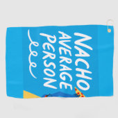 Serviette De Golf Humorous "Nacho Average Person" Food Pun (Horizontal)