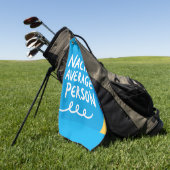 Serviette De Golf Humorous "Nacho Average Person" Food Pun (Vert)