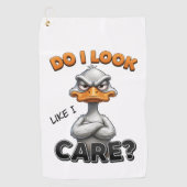 Serviette De Golf humour AMUSANT CANARD (Devant)