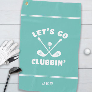 Serviette De Golf Humour de golfeur moderne drôle Sports sarcelle