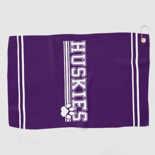 Serviette De Golf Huskies (Horizontal)
