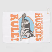 Serviette De Golf Husky Dog Owner Huskies (Horizontal)