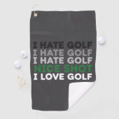 Serviette De Golf I Hate Golf Nice Shot I Love Golf Golfing Lover (En situation)