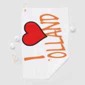 Serviette De Golf I Heart Holland ou sur poids gtcnt (En situation)