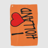 Serviette De Golf I Heart Holland retour on or gtcnt (Devant)