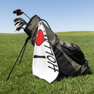 Serviette De Golf I Heart Holland retour sur poids gtcnt