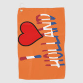 Serviette De Golf I Heart Holland superpose ou gtcnt (Devant)