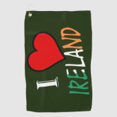 Serviette De Golf I Heart Ireland superposition gtcnt (Devant)