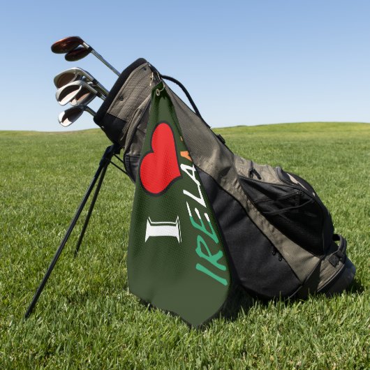 Serviette De Golf I Heart Ireland superposition gtcnt (Vert)