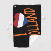 Serviette De Golf I Heartflag Holland ou en arrière (En situation)
