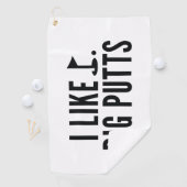 Serviette De Golf I Like Big Putts (En situation)
