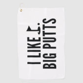 Serviette De Golf I Like Big Putts (Devant)