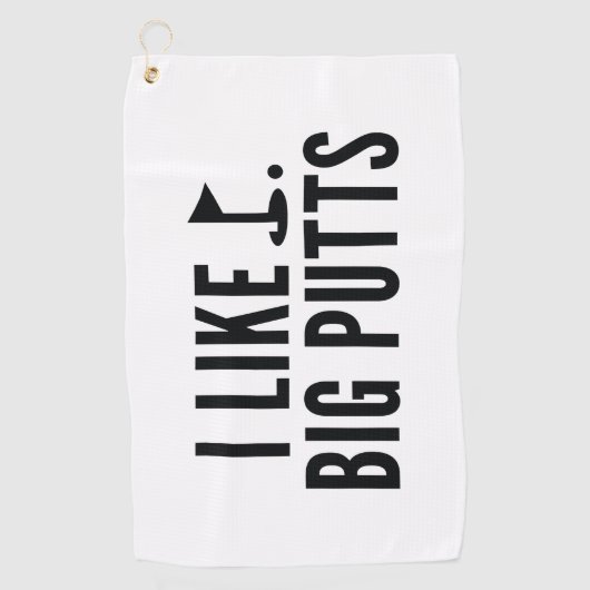 Serviette De Golf I Like Big Putts (Devant)