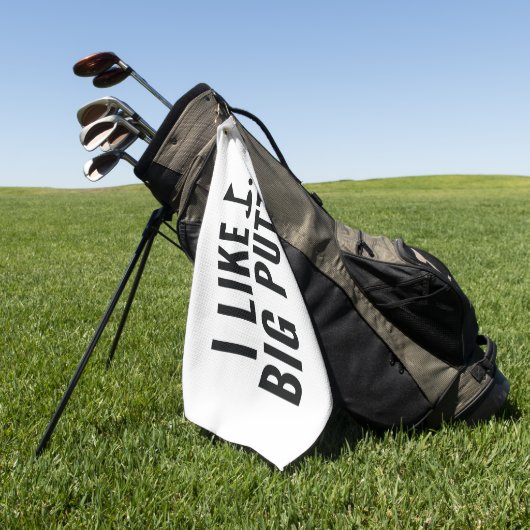 Serviette De Golf I Like Big Putts (Vert)
