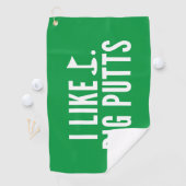 Serviette De Golf I Like Big Putts (En situation)
